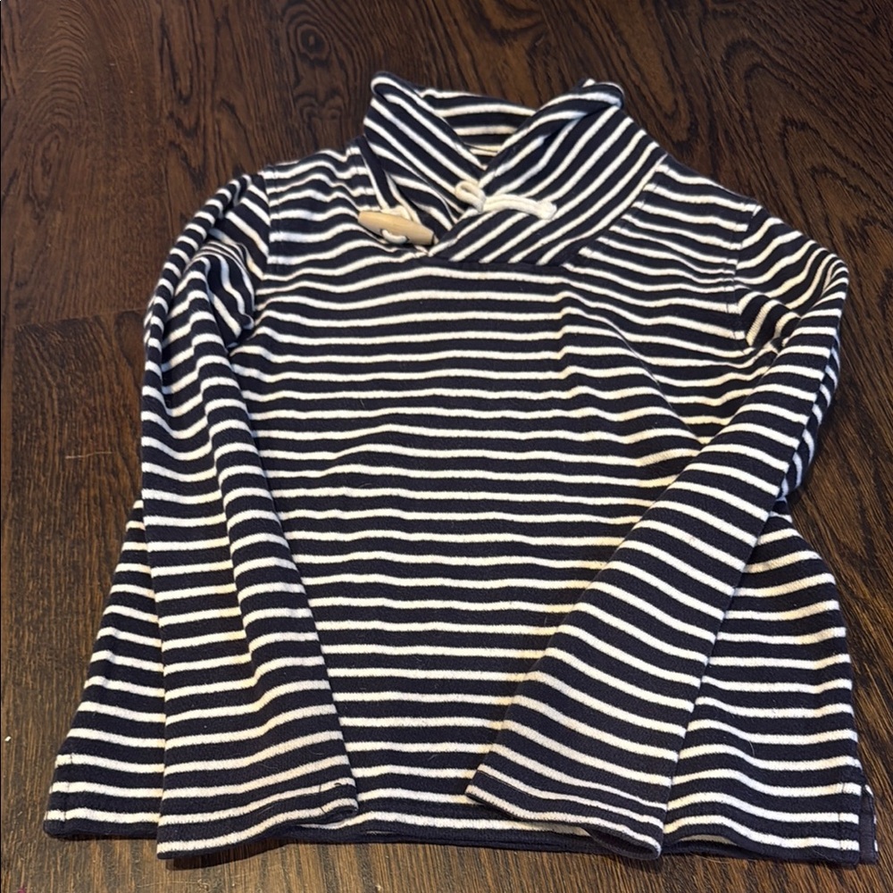 Crewcuts Navy and White Striped Hoodie